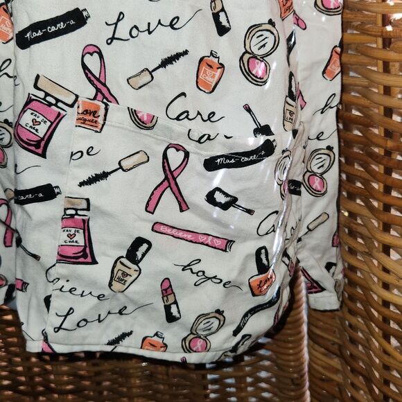 Breast Cancer Hope Love Care Scrub Top XL - Picture 3 of 6